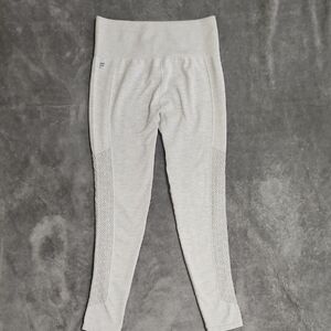 Womens Fabletics Sync Perferated 7/8 leggings light heather gray